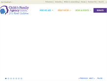 Tablet Screenshot of childandfamilyagency.org